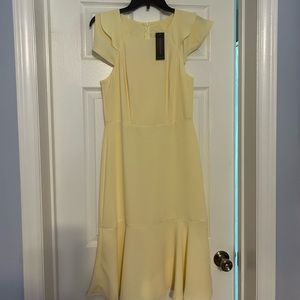 Banana republic new with tags light yellow midi dress